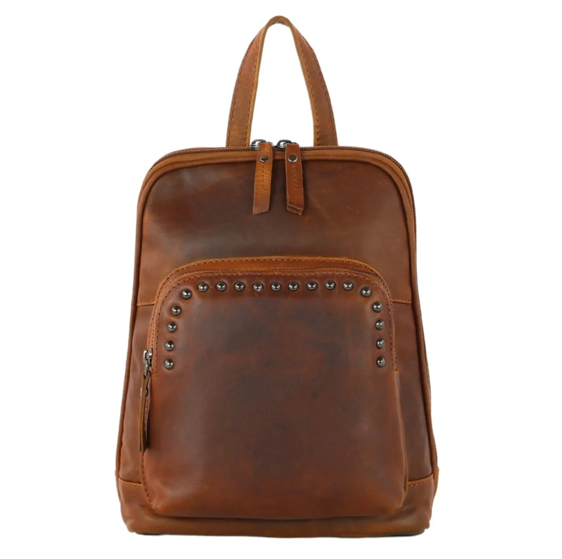 Abby Leather Concealed Carry Leather Backpack