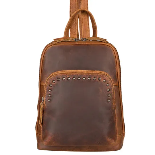 Abby Leather Concealed Carry Leather Backpack