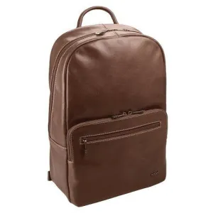 Adpel Emmy 15.4” Leather Laptop Backpack | Brown