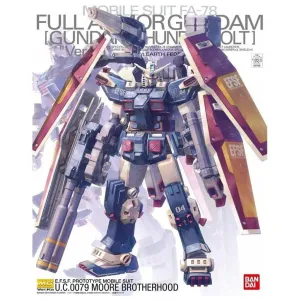 Bandai MG Mobile Suit FA-78, Full Armor Gundam Ver. Ka (Gundam Thunderbolt Version), 1:100 Scale, Color-Coded Plastic Kit