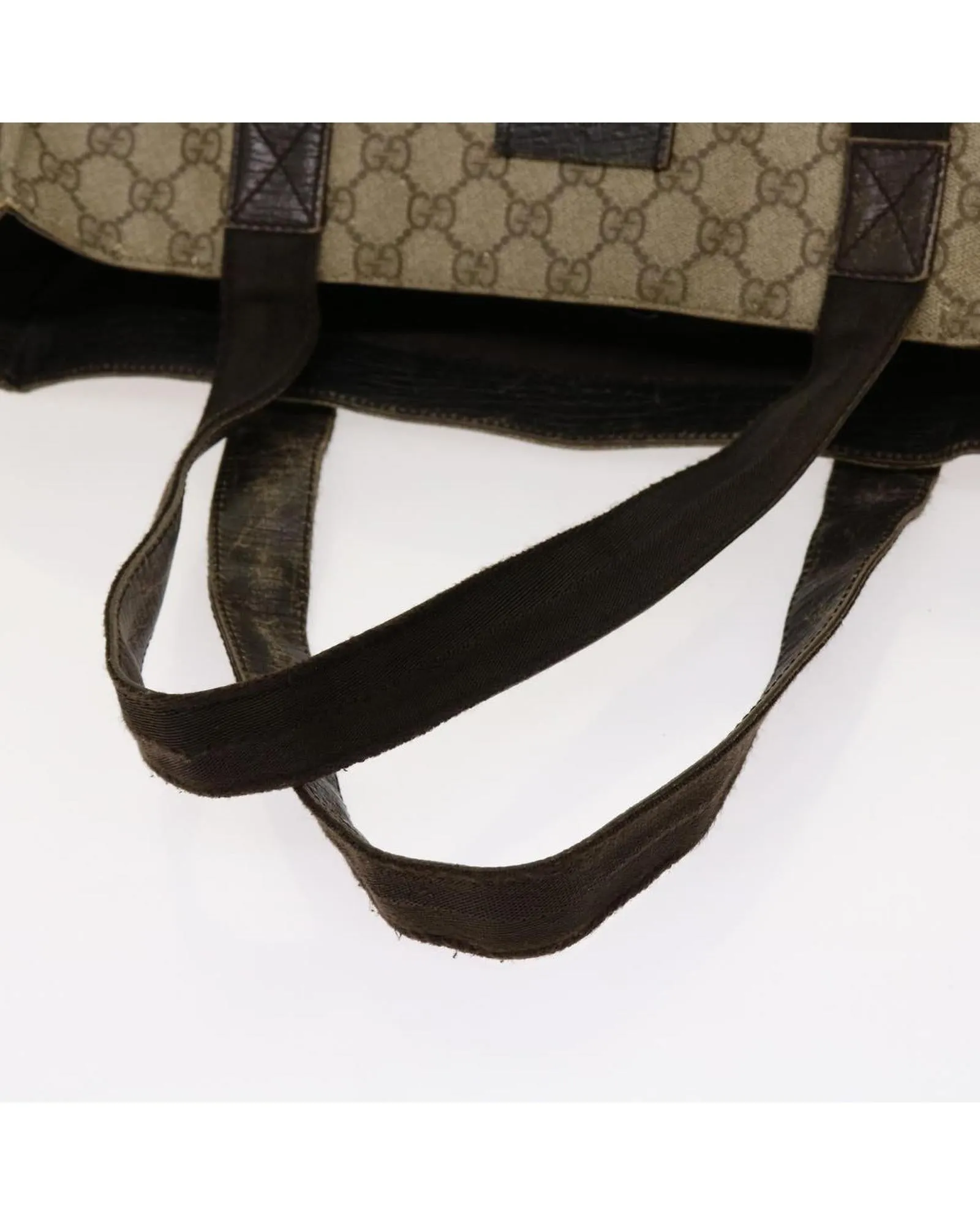 Beige GG Supreme Tote Bag in PVC and GG Canvas