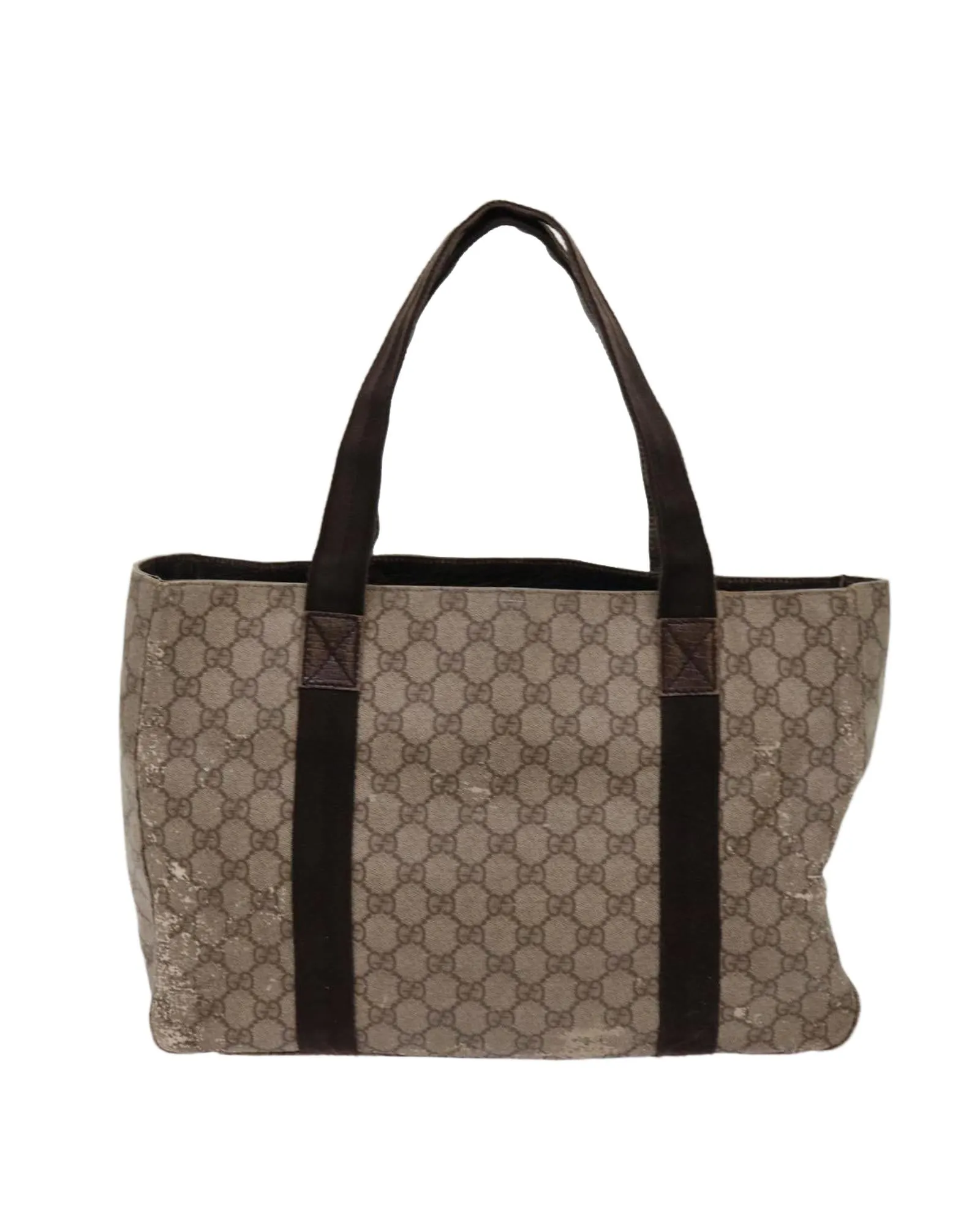 Beige GG Supreme Tote Bag in PVC and GG Canvas