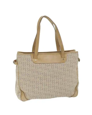 Beige Macadam Canvas Tote Bag with Accessory