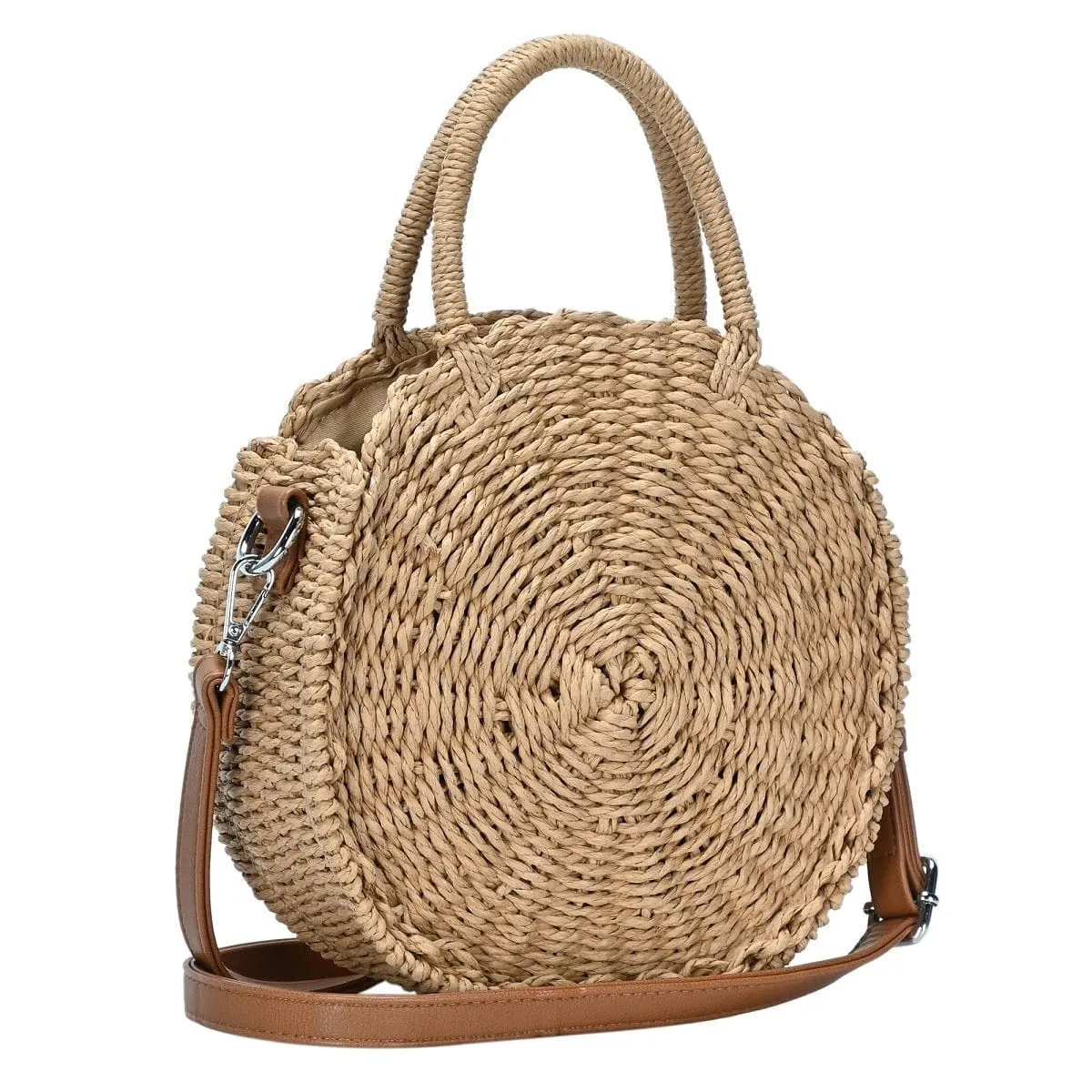 BGS82626 Circle Straw Crossbody