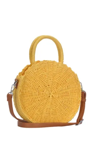 BGS82626 Circle Straw Crossbody