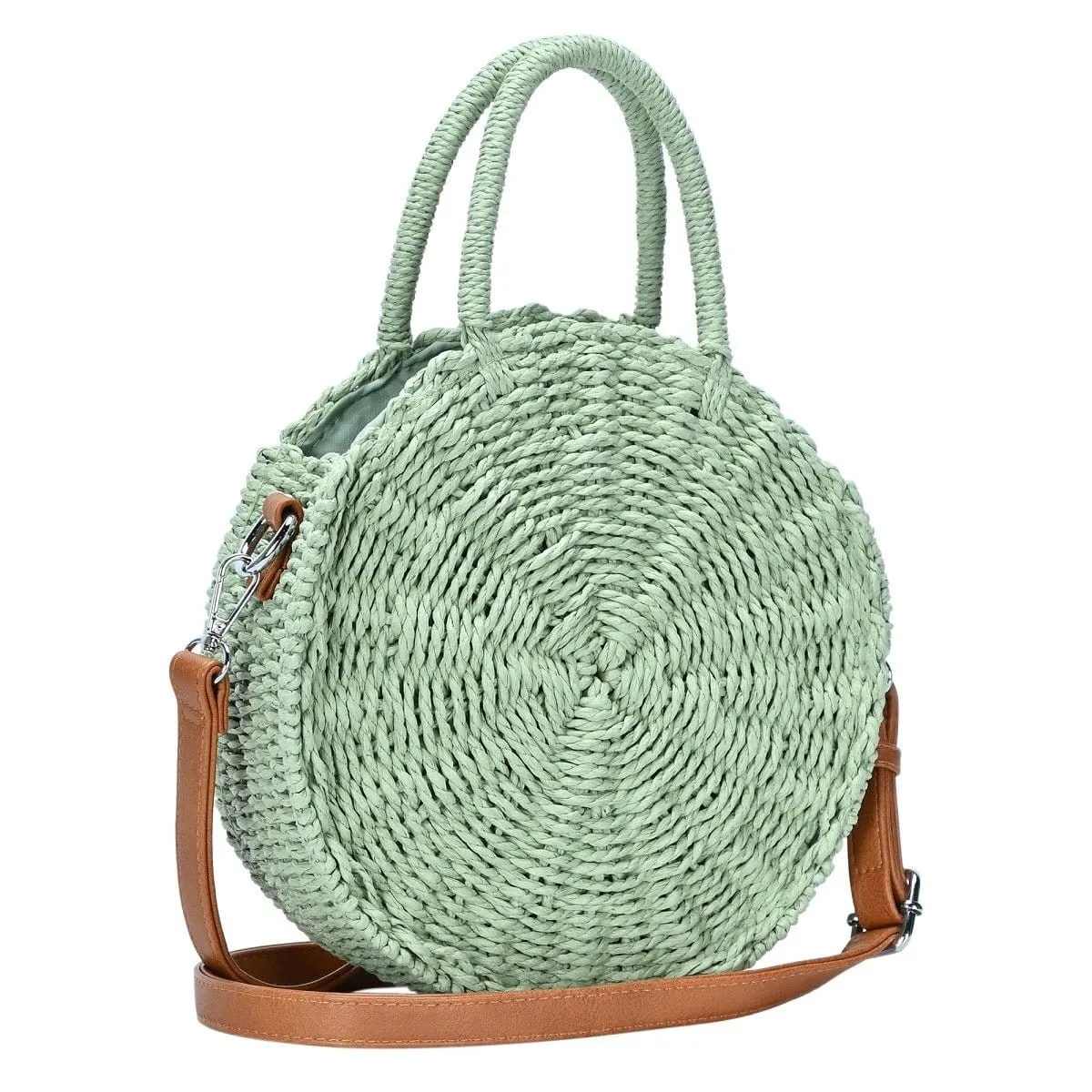 BGS82626 Circle Straw Crossbody