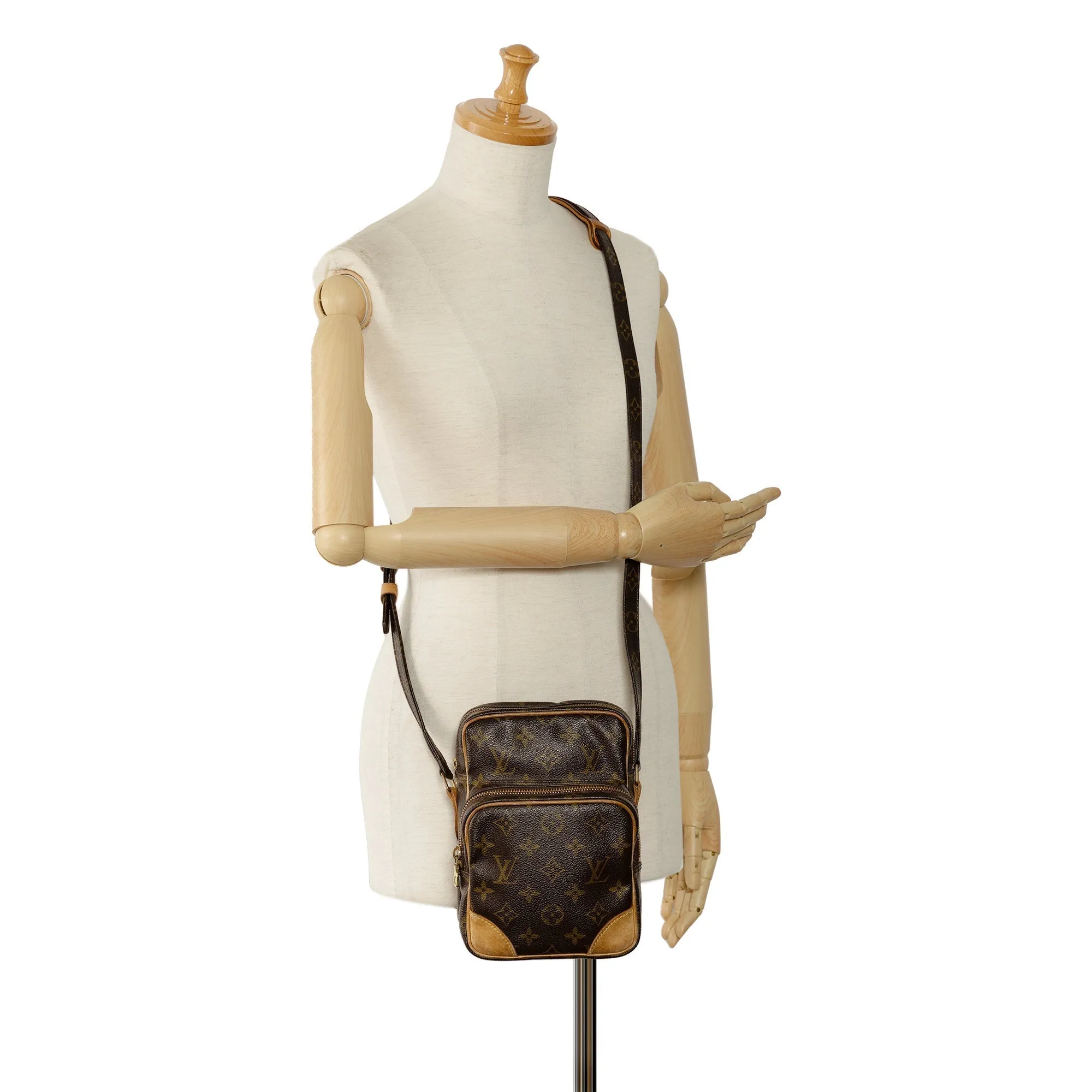 Brown Louis Vuitton Monogram Amazone Crossbody Bag