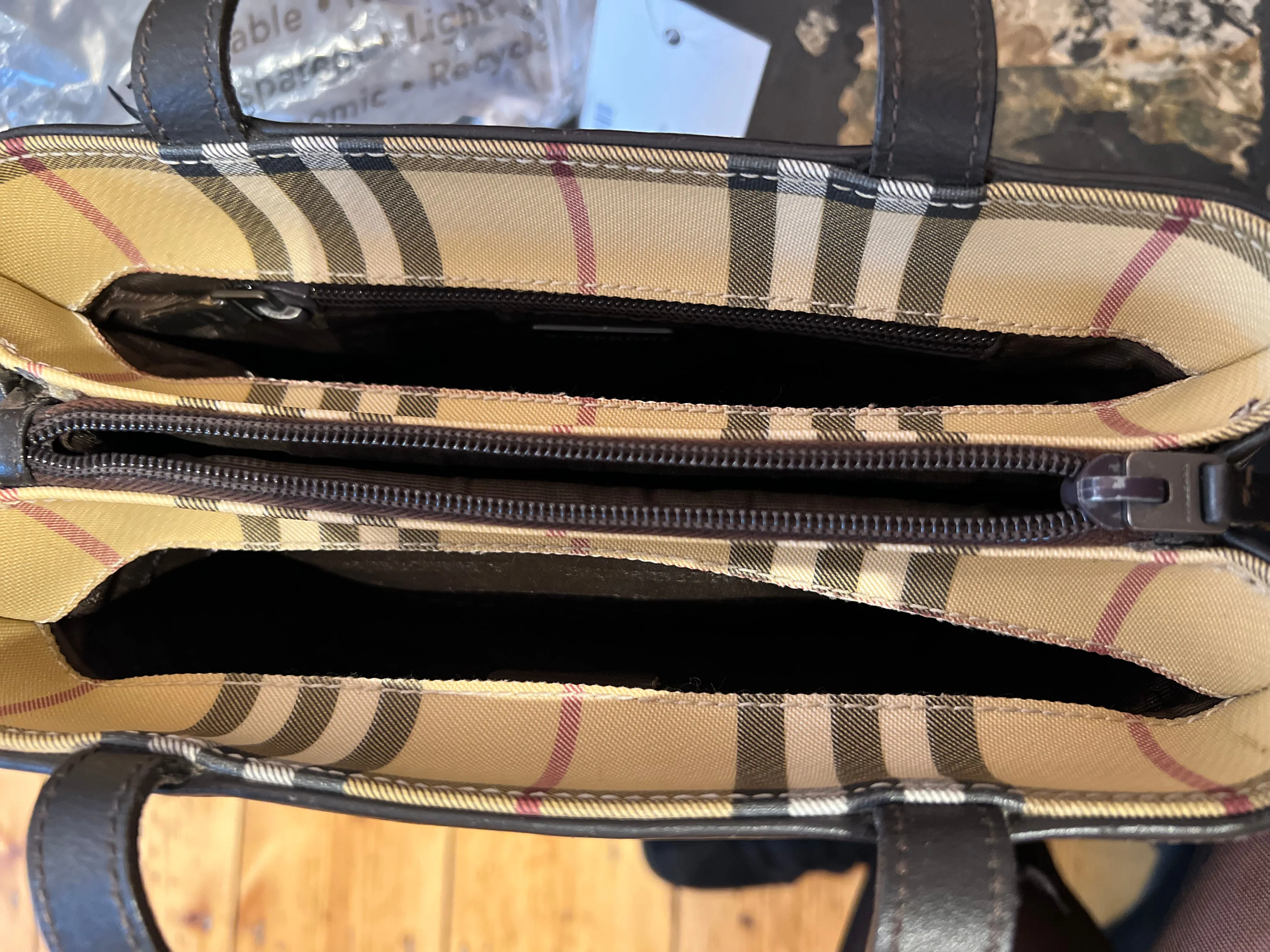 Burberry Checked Handbag