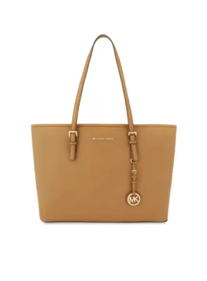 CAMEL LEATHER HANDBAG