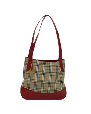 Canvas Check Tote Bag