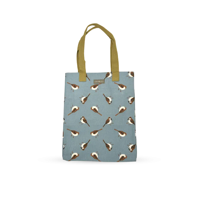 Canvas Tote - Sparrows - Cameo Blue