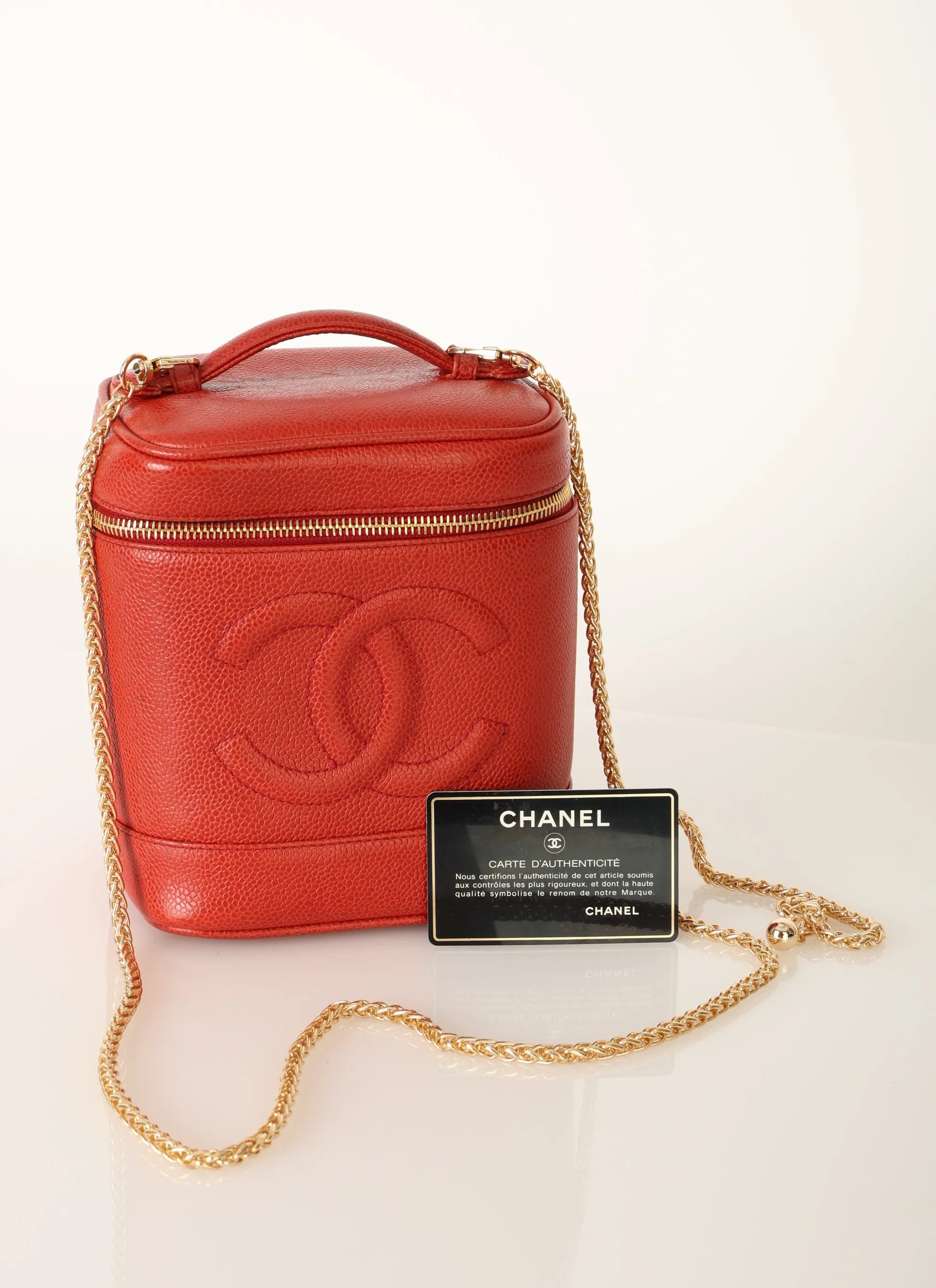 Chanel 1994 Caviar Red Vanity