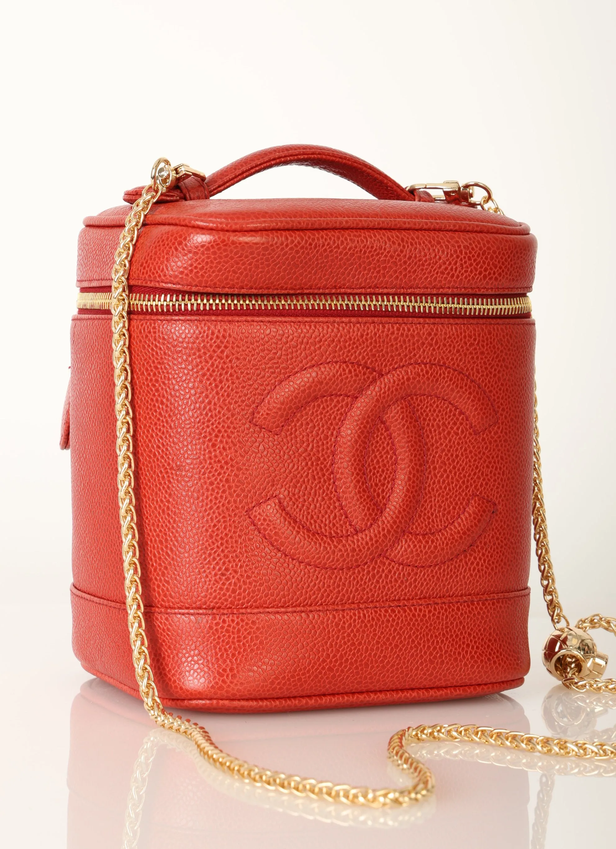 Chanel 1994 Caviar Red Vanity