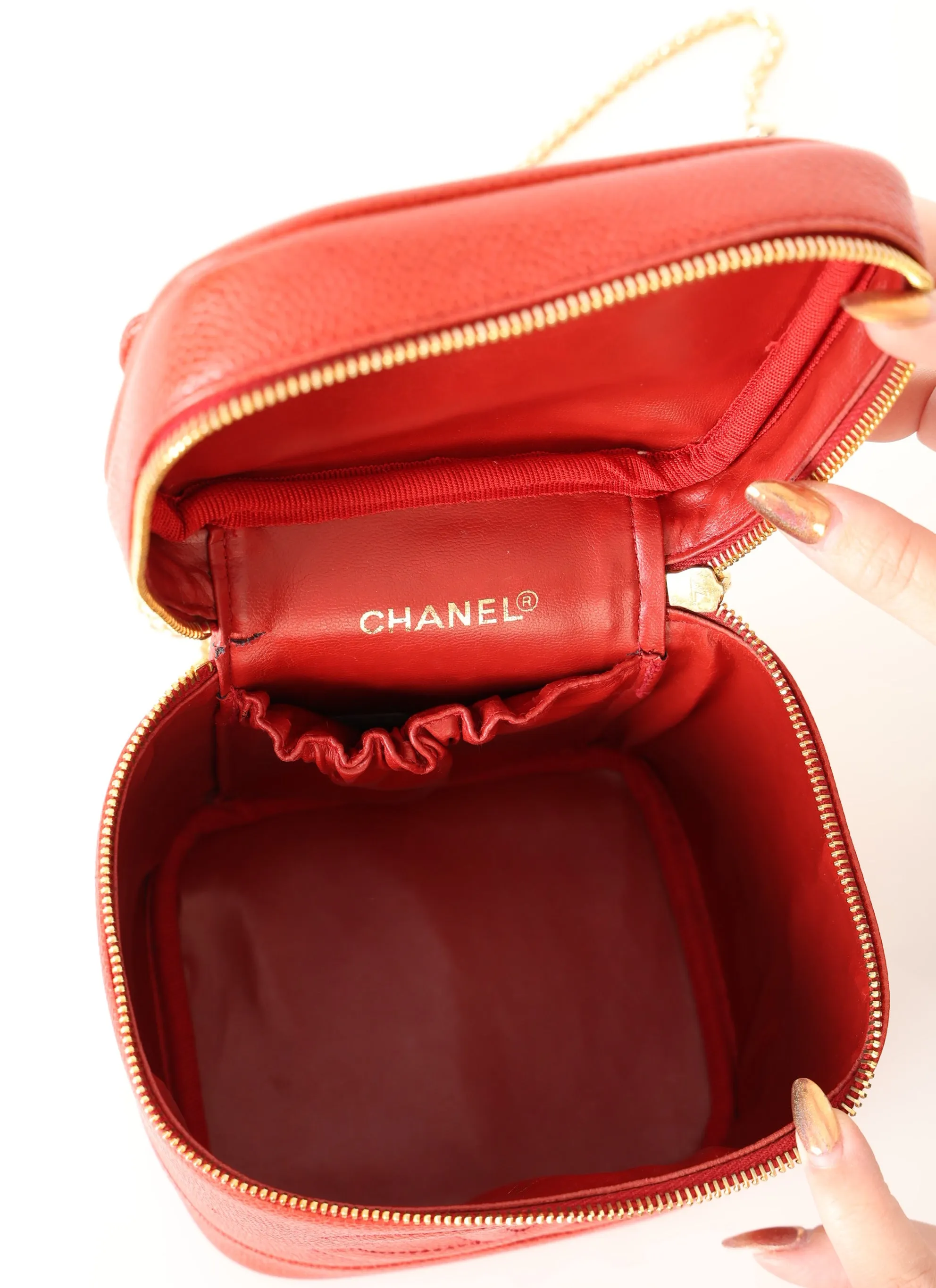 Chanel 1994 Caviar Red Vanity