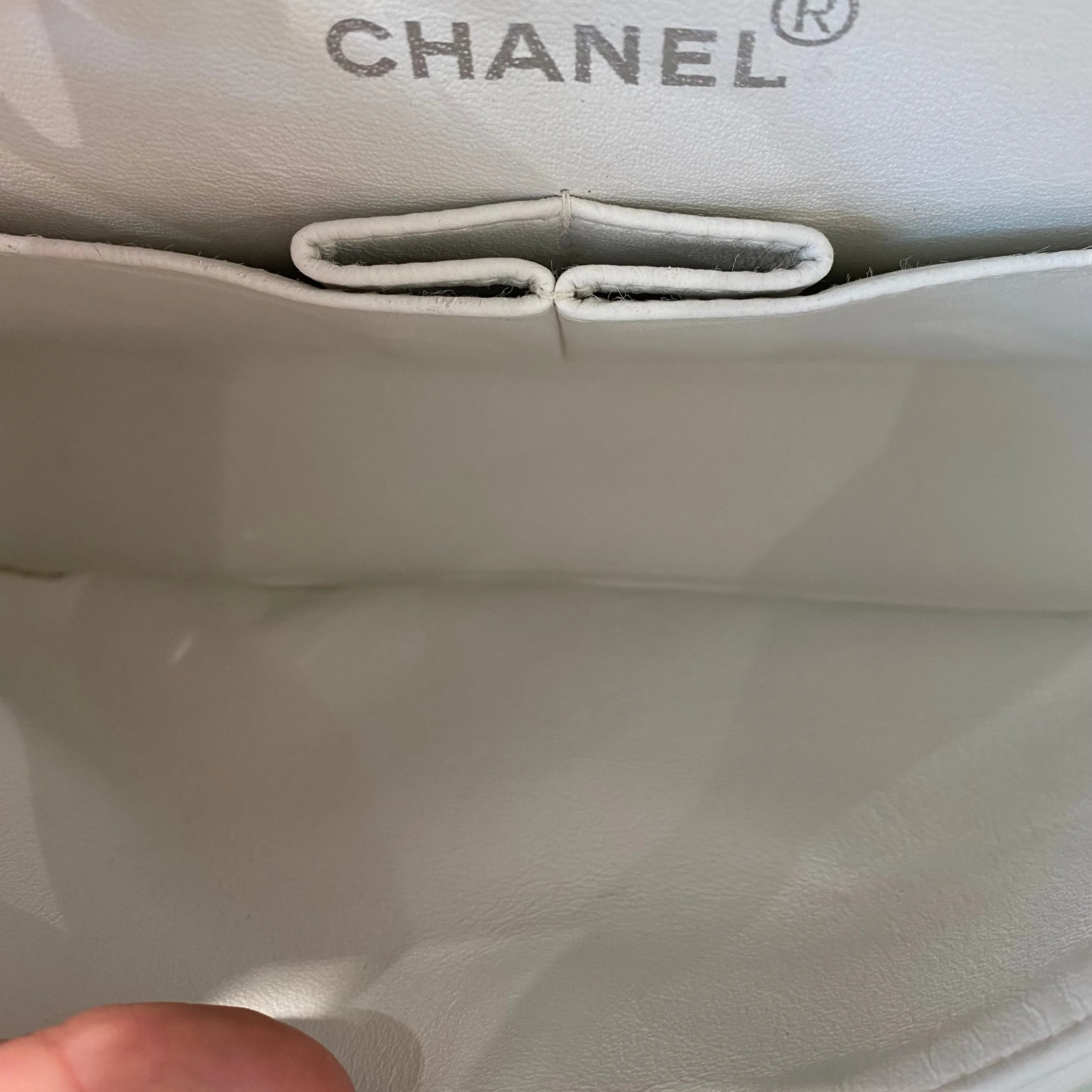 Chanel White Small Classic Double Flap Bag