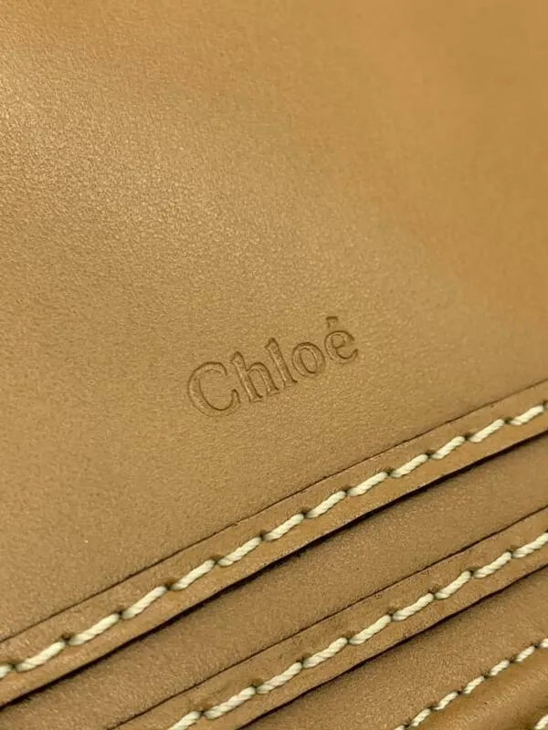 Chloé Top Handle Marcie Brown Leather Shoulder Bag