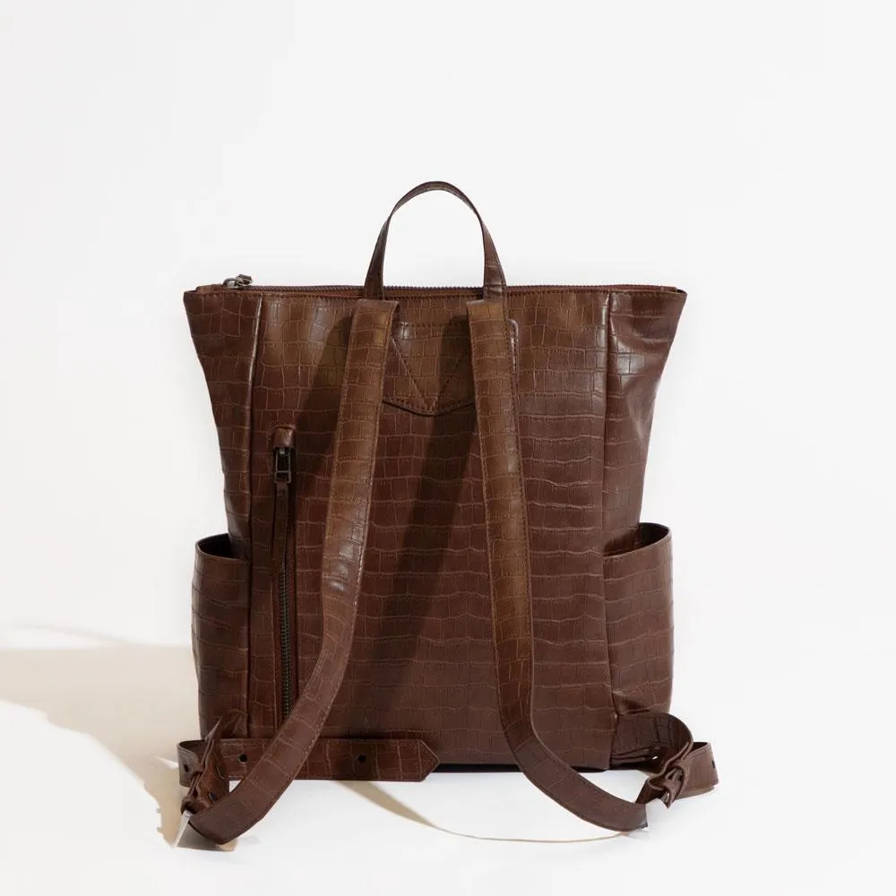 Chocolate Croc Mini Minimal Backpack