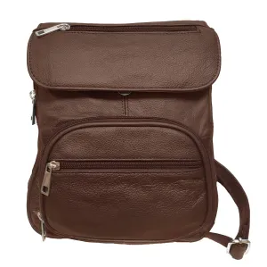 Concealed Carry Backpack Crossbody Organizer Bag by Roma Leathers