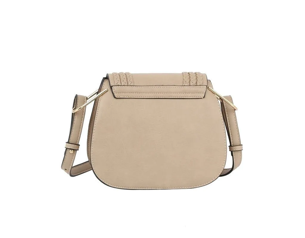 CTEA0004 Fashion Flap Over Tassel Saddle Crossbody Bag