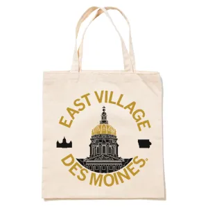 Des Moines East Village Capitol Tote Bag