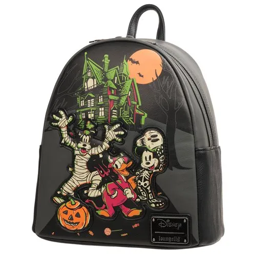 Disney 100 Halloween Trick or Treaters Glow-in-the-Dark Mini-Backpack - Entertainment Earth Exclusive