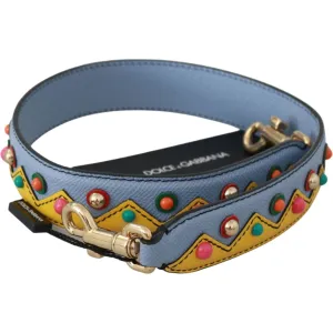 Dolce & Gabbana Multicolor Leather Shoulder Strap Accessory