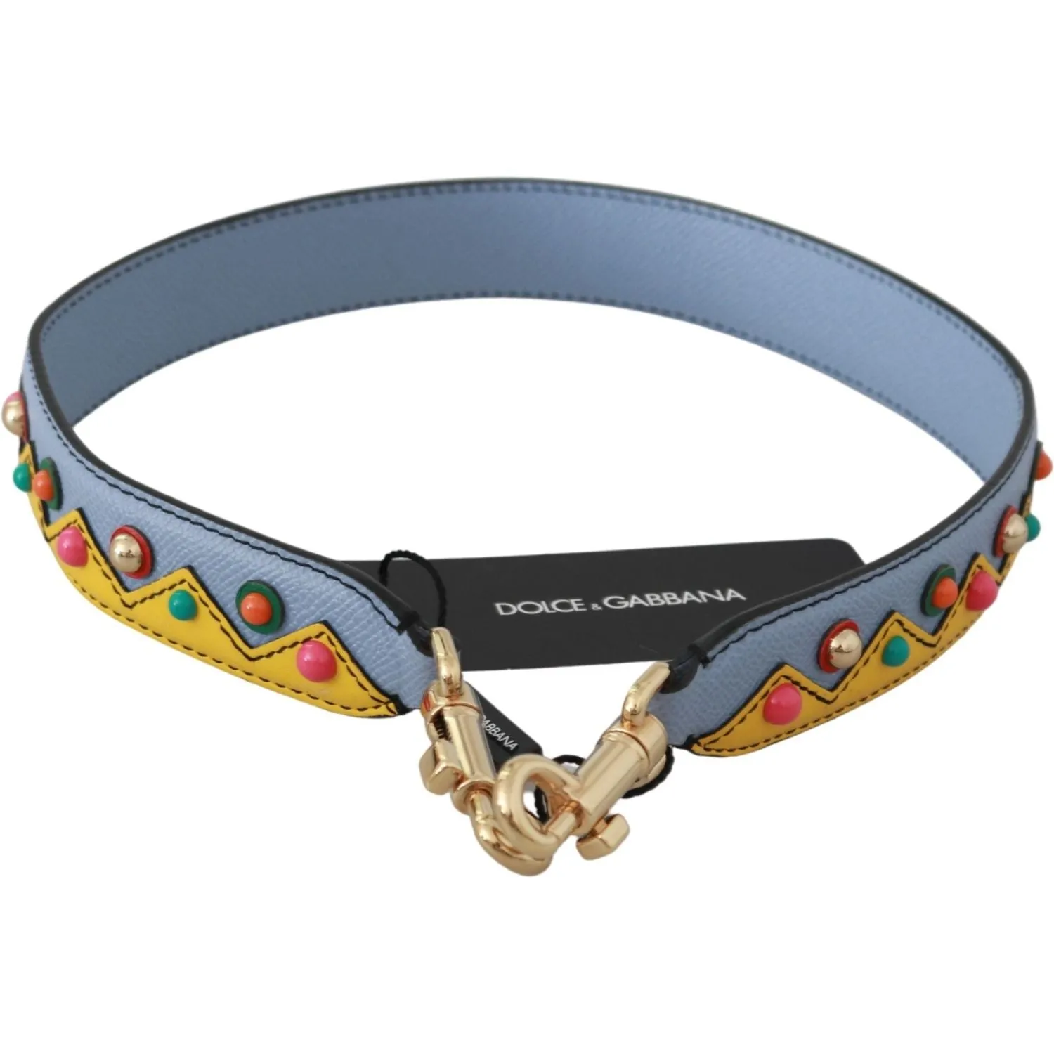 Dolce & Gabbana Multicolor Leather Shoulder Strap Accessory