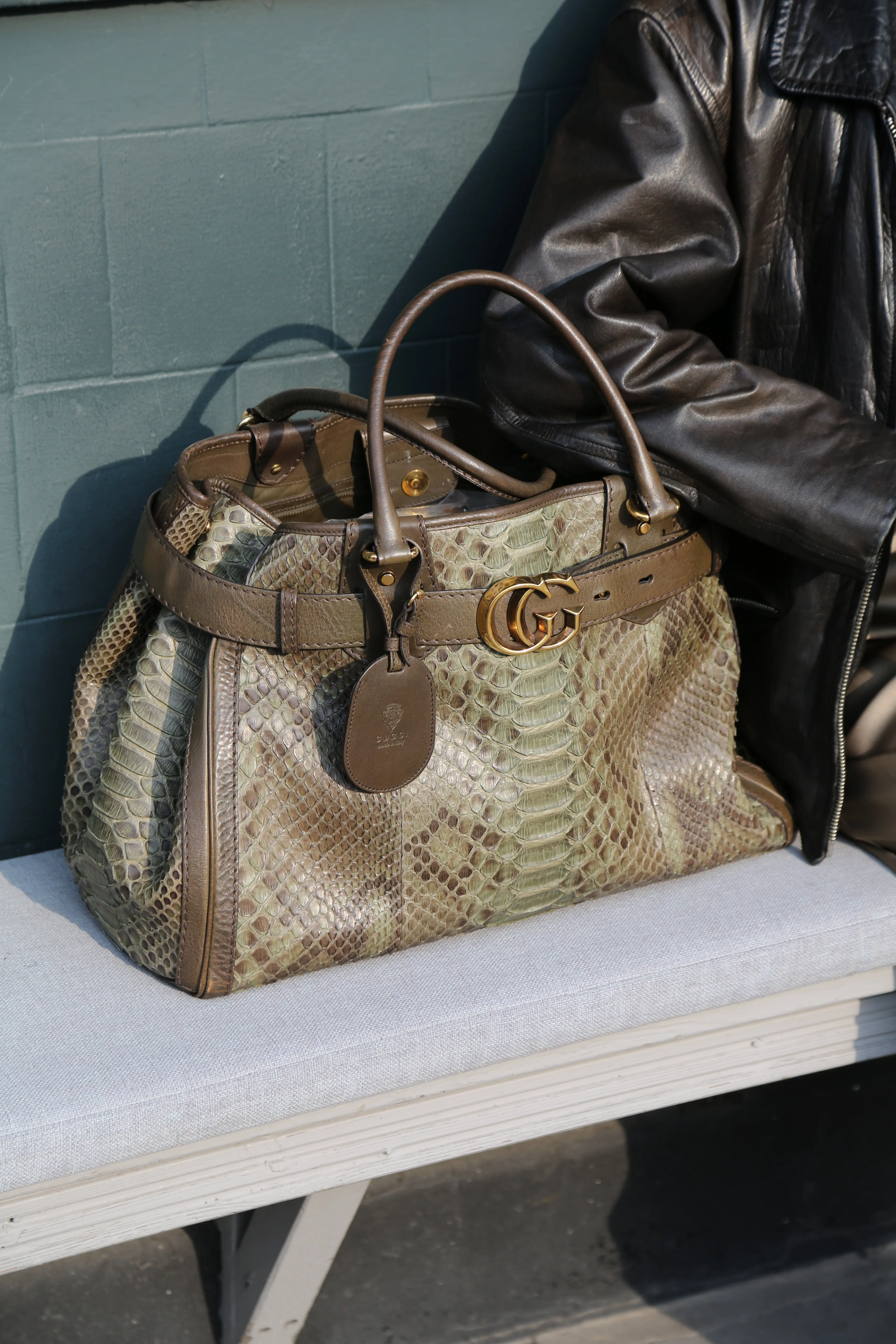 GG Running Python Handbag