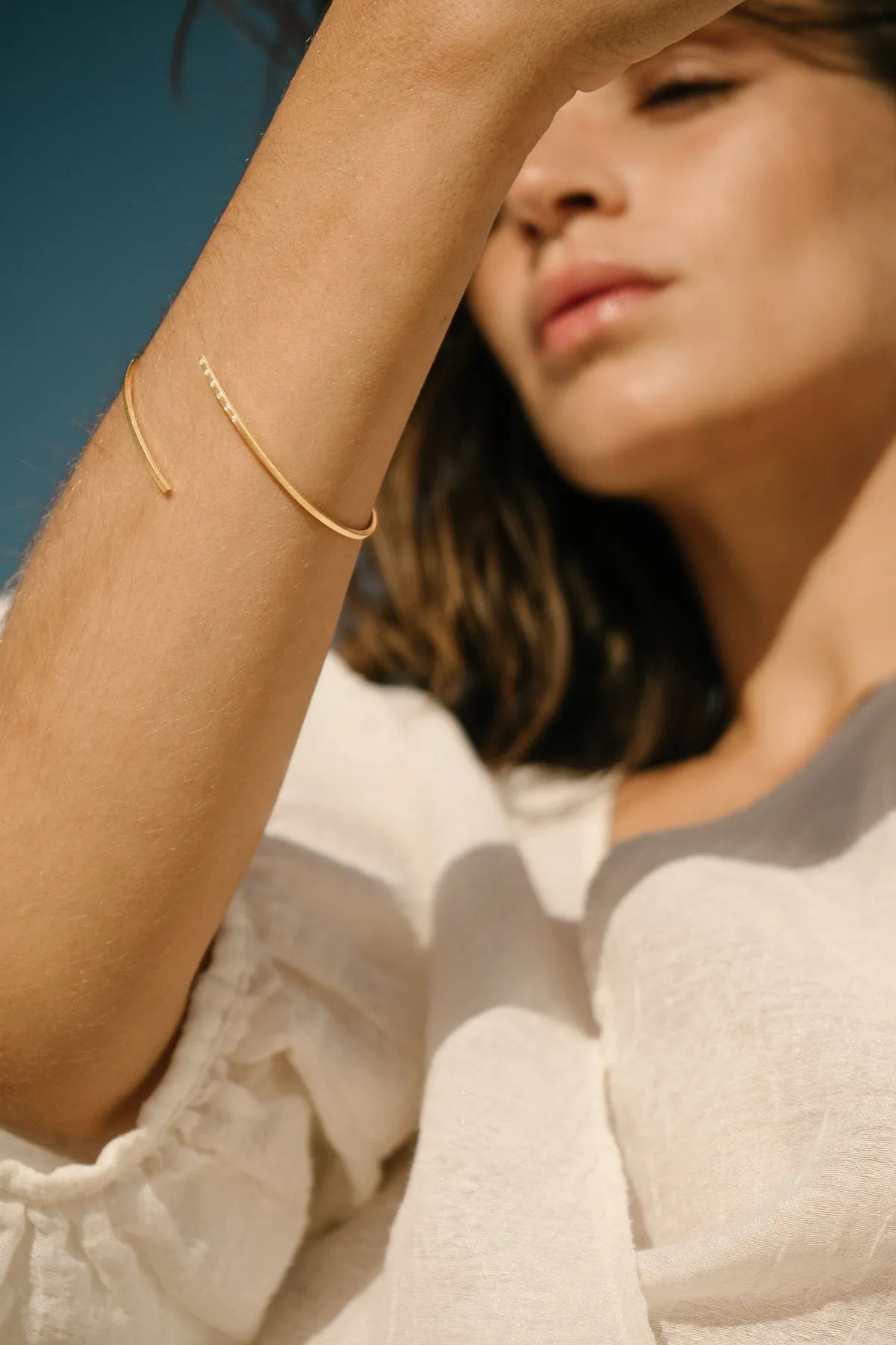 Gold Open Bracelet