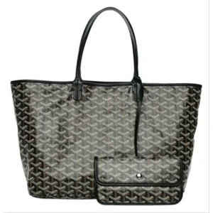 Goyard Saint Louis (St. Louis) Pm 2019 Black Coated Canvas Tote