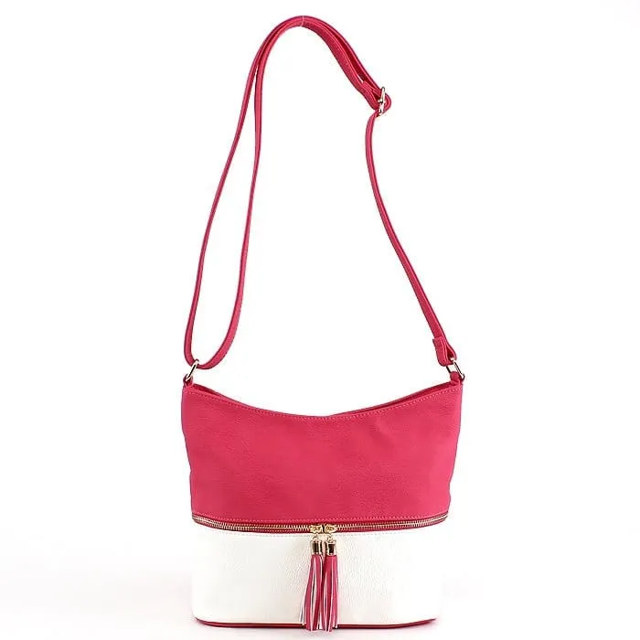 HB3016C Monogrammable Fashion Crossbody Bag With Tassel