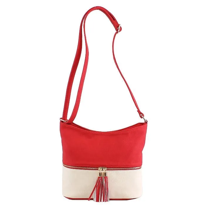 HB3016C Monogrammable Fashion Crossbody Bag With Tassel