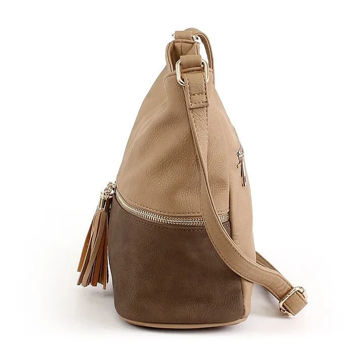 HB3016C Monogrammable Fashion Crossbody Bag With Tassel