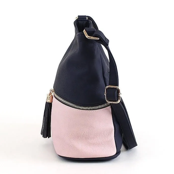 HB3016C Monogrammable Fashion Crossbody Bag With Tassel