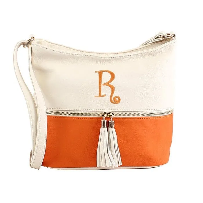 HB3016C Monogrammable Fashion Crossbody Bag With Tassel