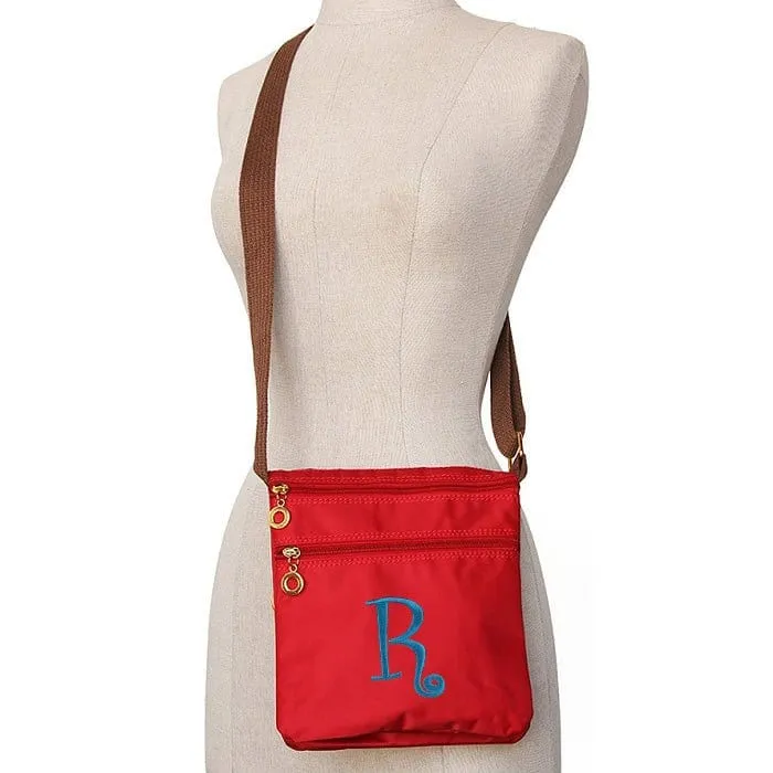 HD1851 Monogrammable Nylon Fabric Crossbody Bag