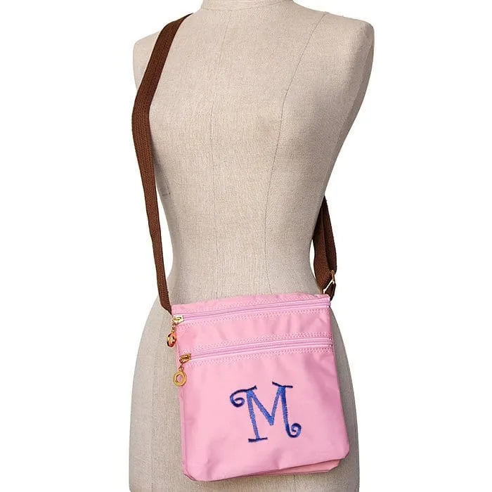 HD1851 Monogrammable Nylon Fabric Crossbody Bag