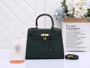 Hermes Kelly Women's Handbag - Premium Quality ( Dark Green )