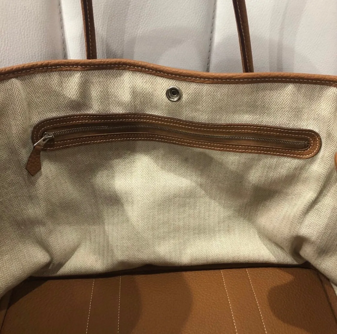 Hermès gold Negonda Garden Party tote 36