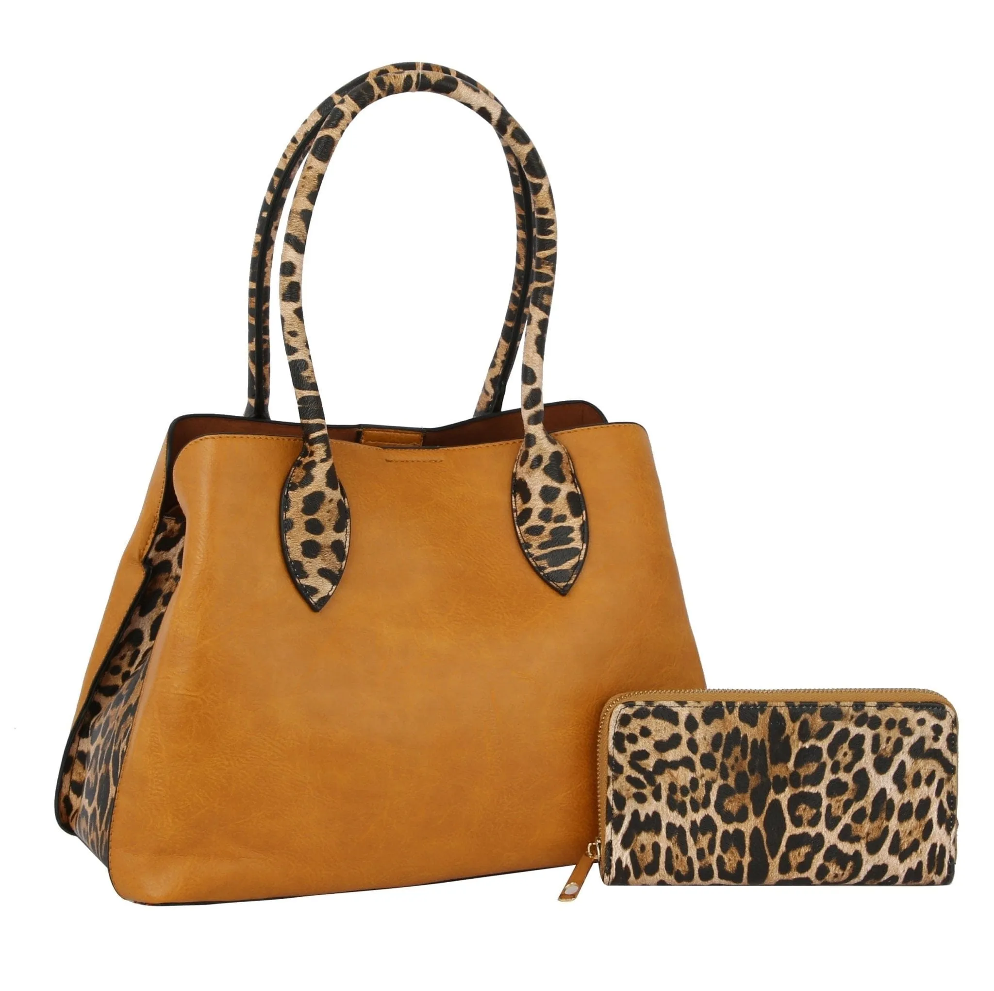 HGV0092W Leopard Detail Top Handle Handbag/Crossbody