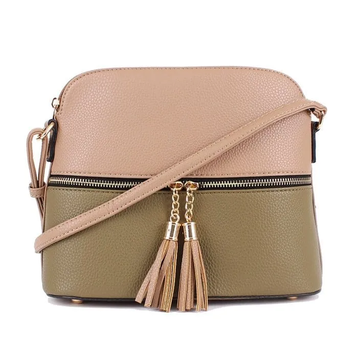 HY3031P  Monogrammable Fashion Crossbody Bag with Tassel