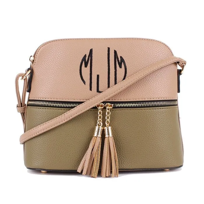 HY3031P  Monogrammable Fashion Crossbody Bag with Tassel