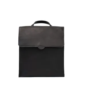 Leather backpack - Fibonacci (Black)