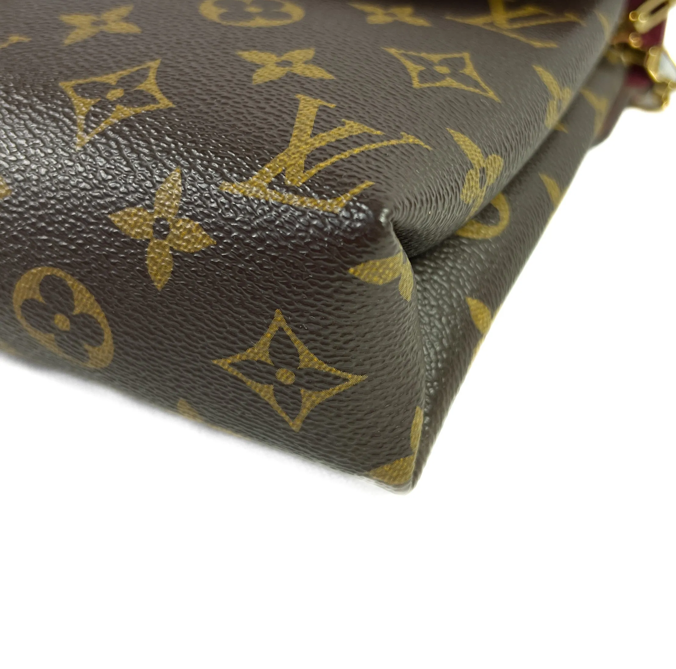 Louis Vuitton Aurore Monogram Coated Canvas Pallas Chain Bag 2014