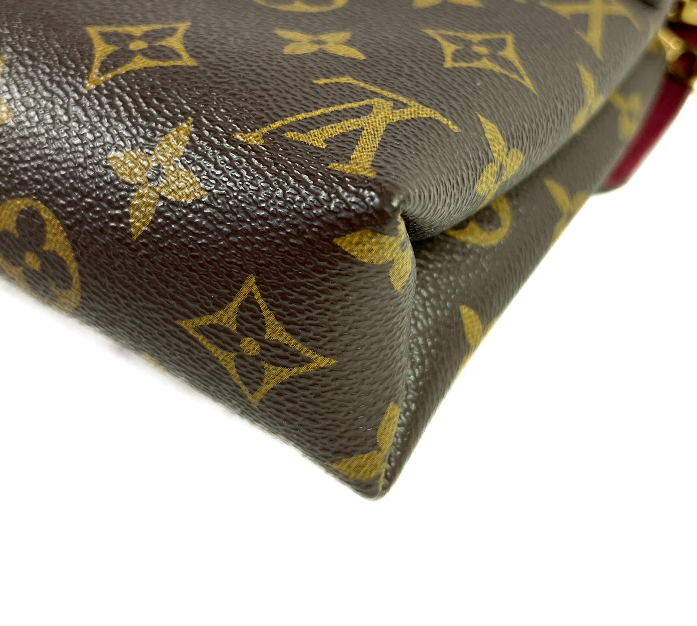 Louis Vuitton Aurore Monogram Coated Canvas Pallas Chain Bag 2014