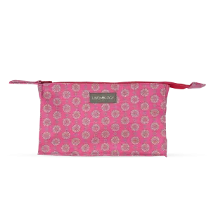 Makeup Bag Big - Geo Pink Flambé