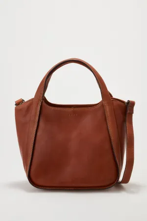 Maya Leather Mini Tote Bag