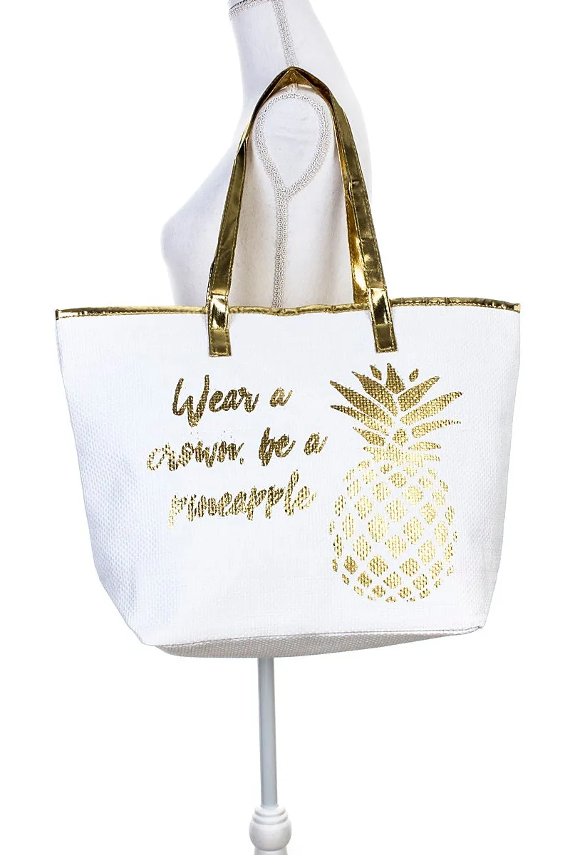 Pineapple tote bag