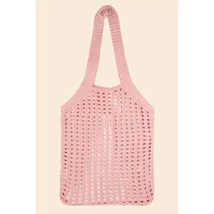 Pointelle Knit Tote