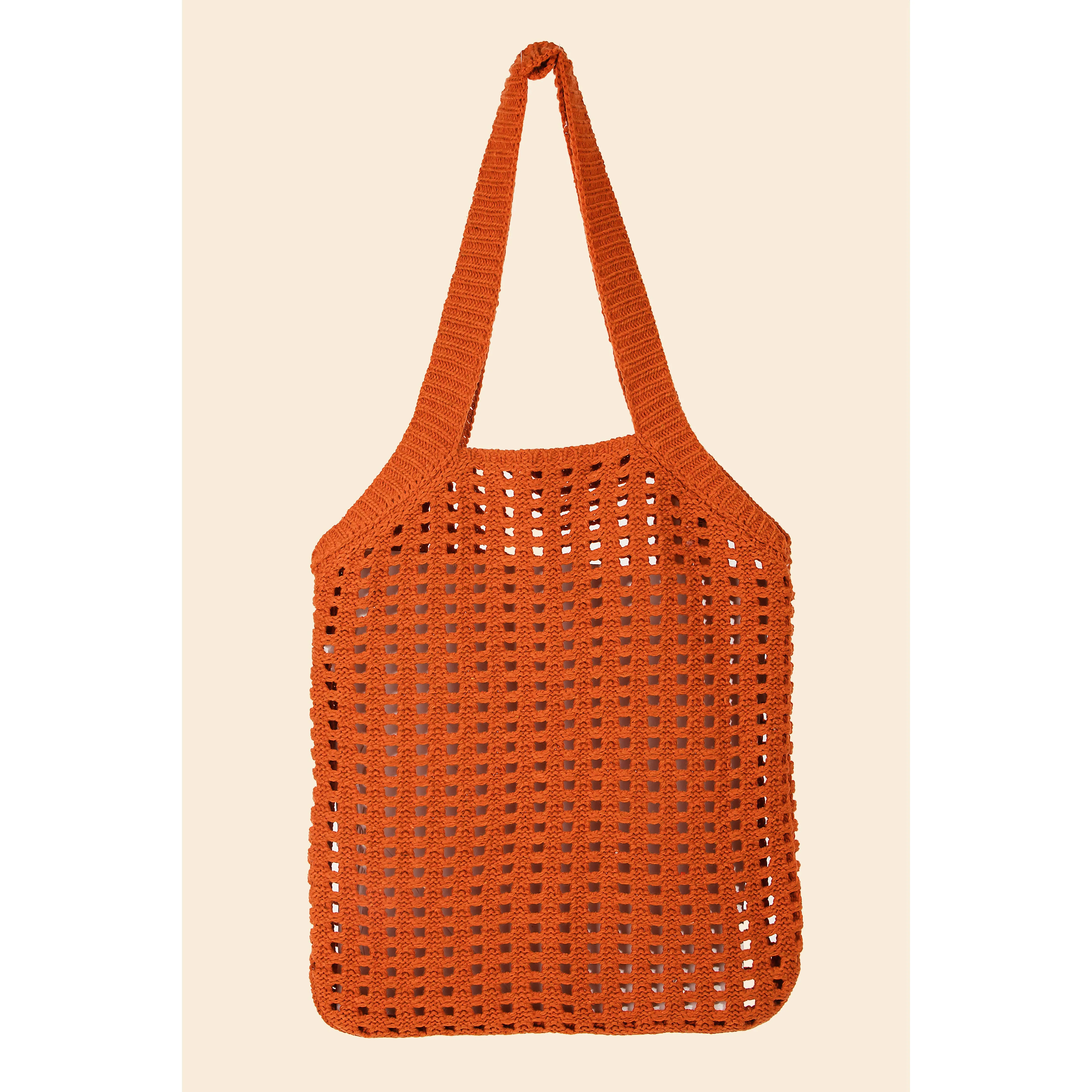 Pointelle Knit Tote